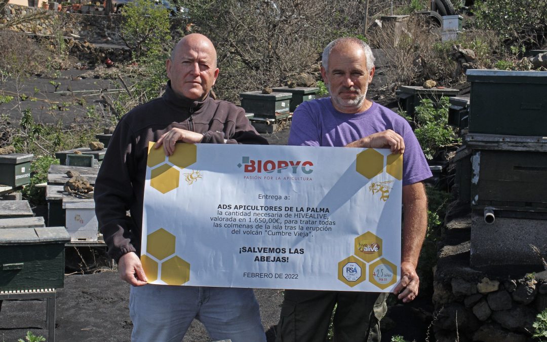 Biopyc y Advance Science: Una acción Solidaria con los apicultores de La Palma